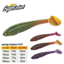 Señuelo de Pesca supercontinente Swing Impact FAT, 7cm/8cm/9,5cm/120cm, Señuelos de Pesca artificiales Leurre Souple