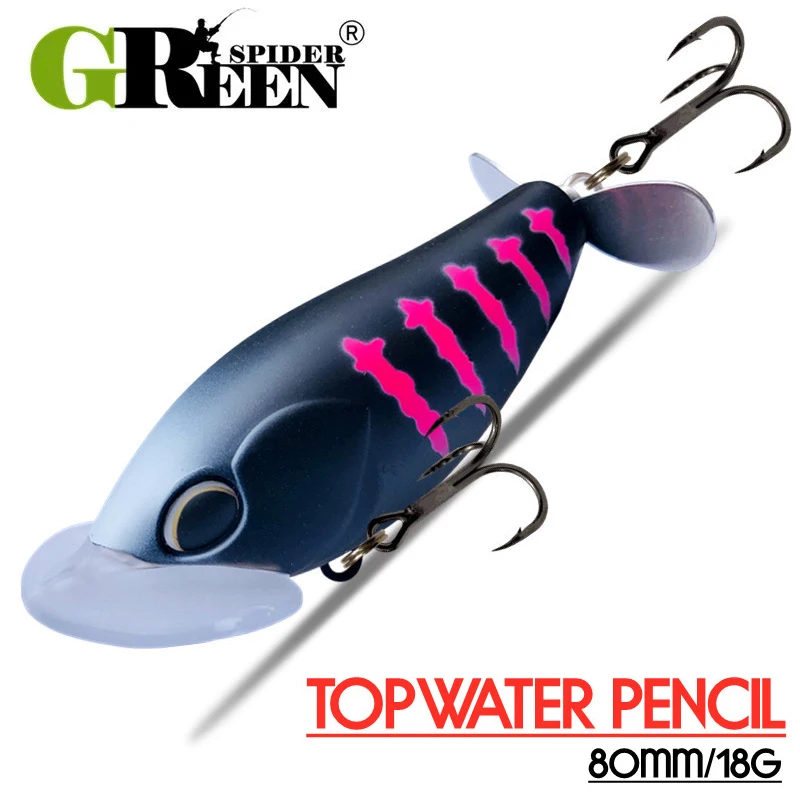 GREENSPIDER Whopper Popper – Popper de superficie con hélice - imagen 3