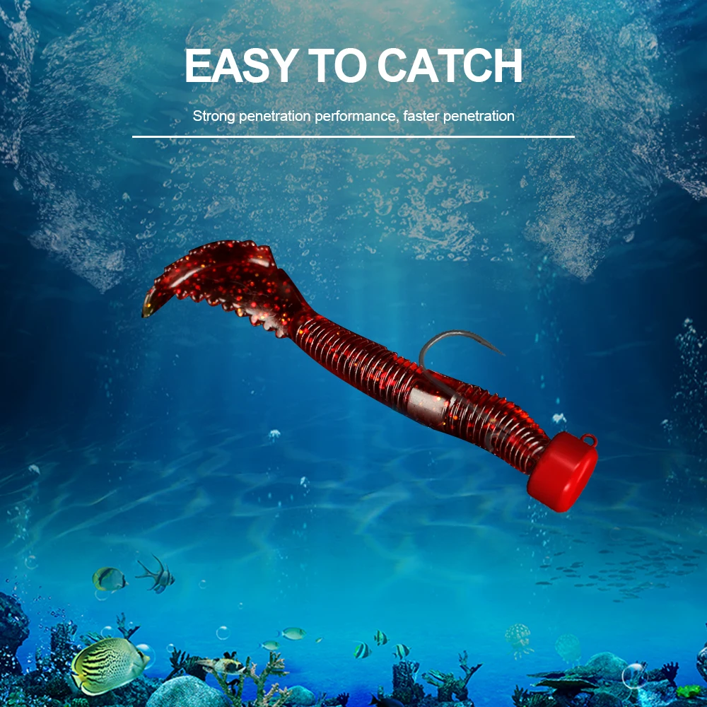 FTK Fishing Hooks 5pcs 1.6g 2g 3g 4.8g 5.8g Ned Rig Jig Mushroom Jig Heads Hook Soft Worm Baits Hooks for Bass Trout Pike - imagen 5