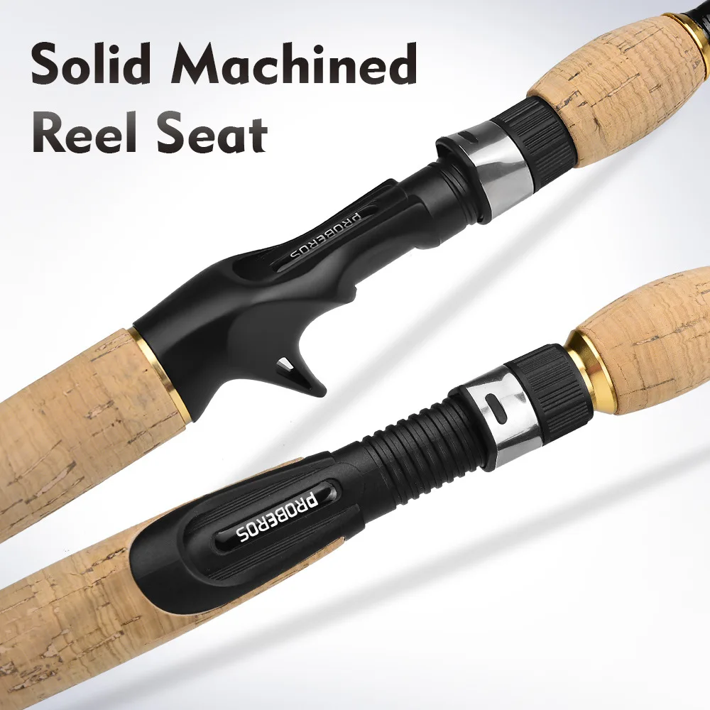 Caña de pescar giratoria o fundida de fibra de carbono portátil, 1,8 m-2,7 m, tracción máxima de 2KG, telescópica, ML, rápida, para agua dulce - imagen 5