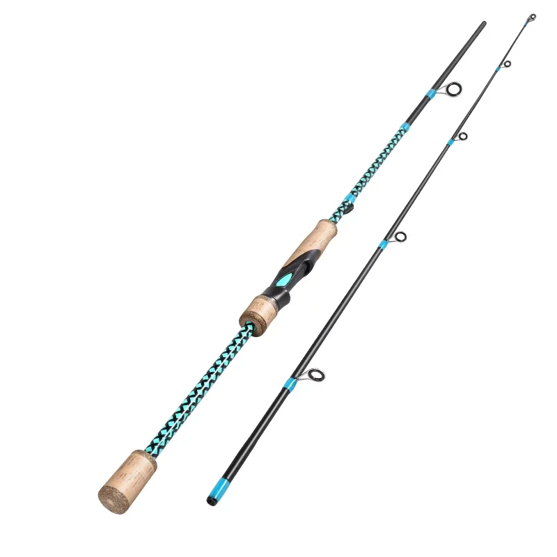 blue spinning rod