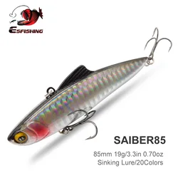 ESFISHING VIB Saiber – Señuelo vibrante duro para depredadores