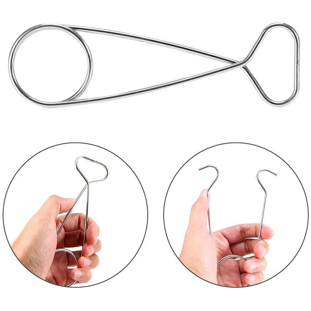 Esparcidores de boca de pescado, abridor de labios de pescado, colgador de botella de agua, esparcidor de mandíbula multifuncional, colgador de olla, herramienta colgante para acampar al aire libre - imagen 5