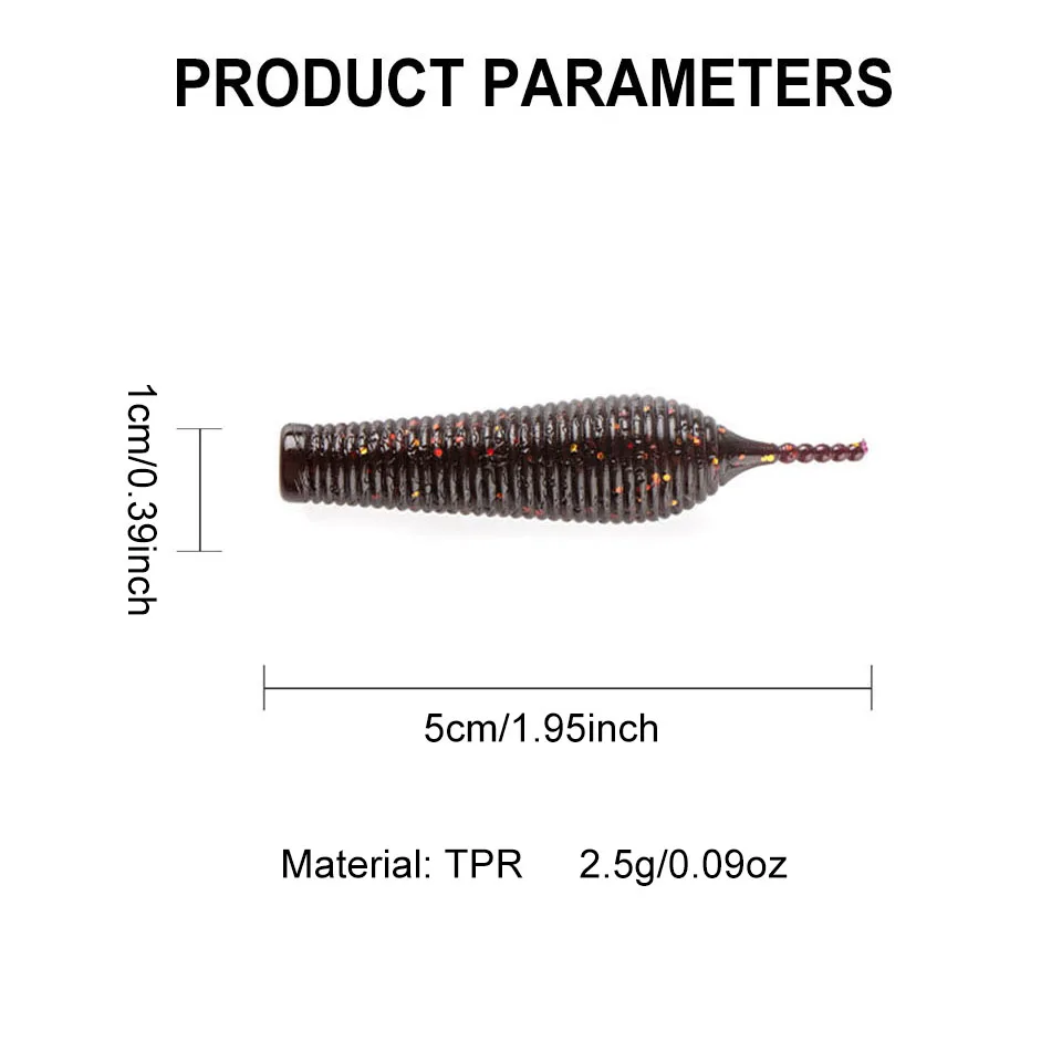 WALK FISH-señuelo flotante TPR, cebo Wobblers de pesca de carpa, 6 piezas, 5cm, 2,5g/0,09 - imagen 4