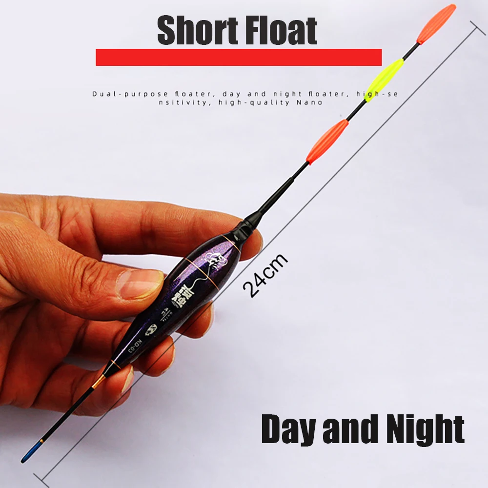 JiuYu flotador de pesca eléctrico con luz LED, aparejos de pesca, flotador electrónico luminoso con batería CR425 que brilla en la noche, 5-12G - imagen 2
