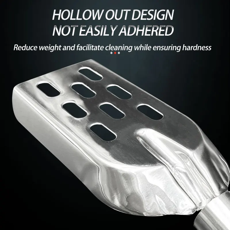 Herramientas de pesca, pala de cebo para camarones de acero inoxidable, mango de madera integrado antideslizante, espátula para camarones, pala para cebo de pesca - imagen 4