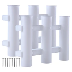 Goture-soportes para caña de pescar, estante de 3 vueltas, soporte para caña de pescar, soporte de plástico para caña de pescar con tornillo, accesorios para barcos