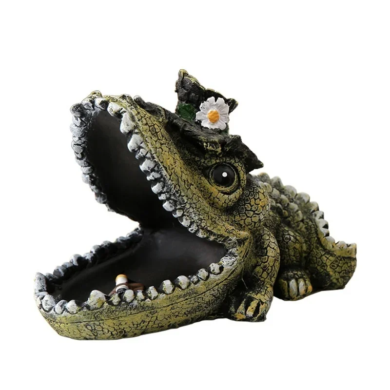 Cenicero de jardín diseño animales rana tortuga cocodrilo moderno - imagen 3