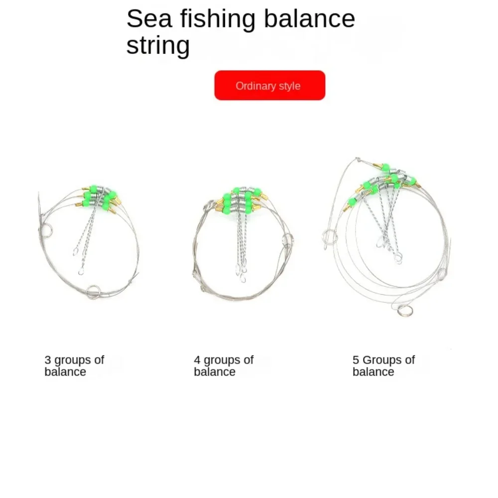 Anzuelos de pesca cuerda giratoria antibobinado alambre de pesca líder de alambre de acero inoxidable anzuelos líder de alambre - imagen 4