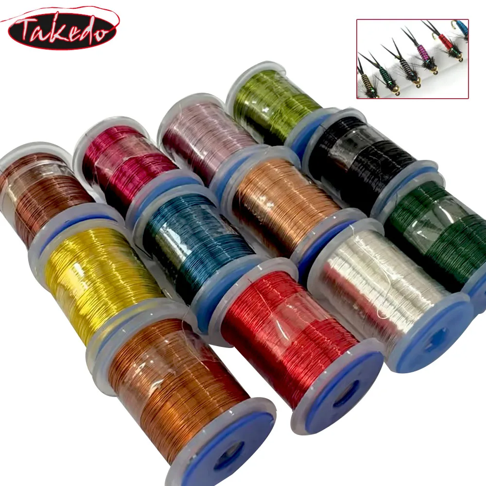 TAKEDO hilo de cobre para atado de moscas – material profesional - imagen 2