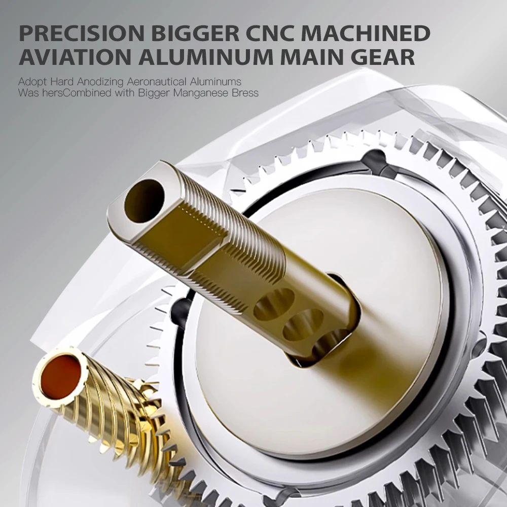 Carrete de Baitcasting de aleación SOLOKING ASHMOON 12 + 1BB 6KG de potencia carrete BFS de mango largo/carrete de todo uso/carrete de pesca en el mar - imagen 3