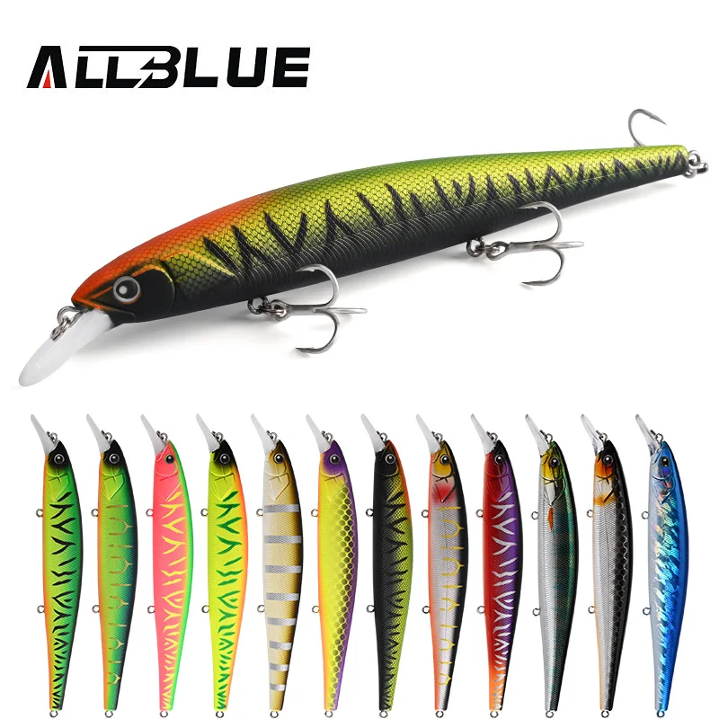 ALLBLUE KRAKEN-señuelo de pesca Wobbler de 16cm y 34g, cebo Artificial de plástico duro, pececillo suspendido, perca de Lucio, aparejos de agua dulce - imagen 2