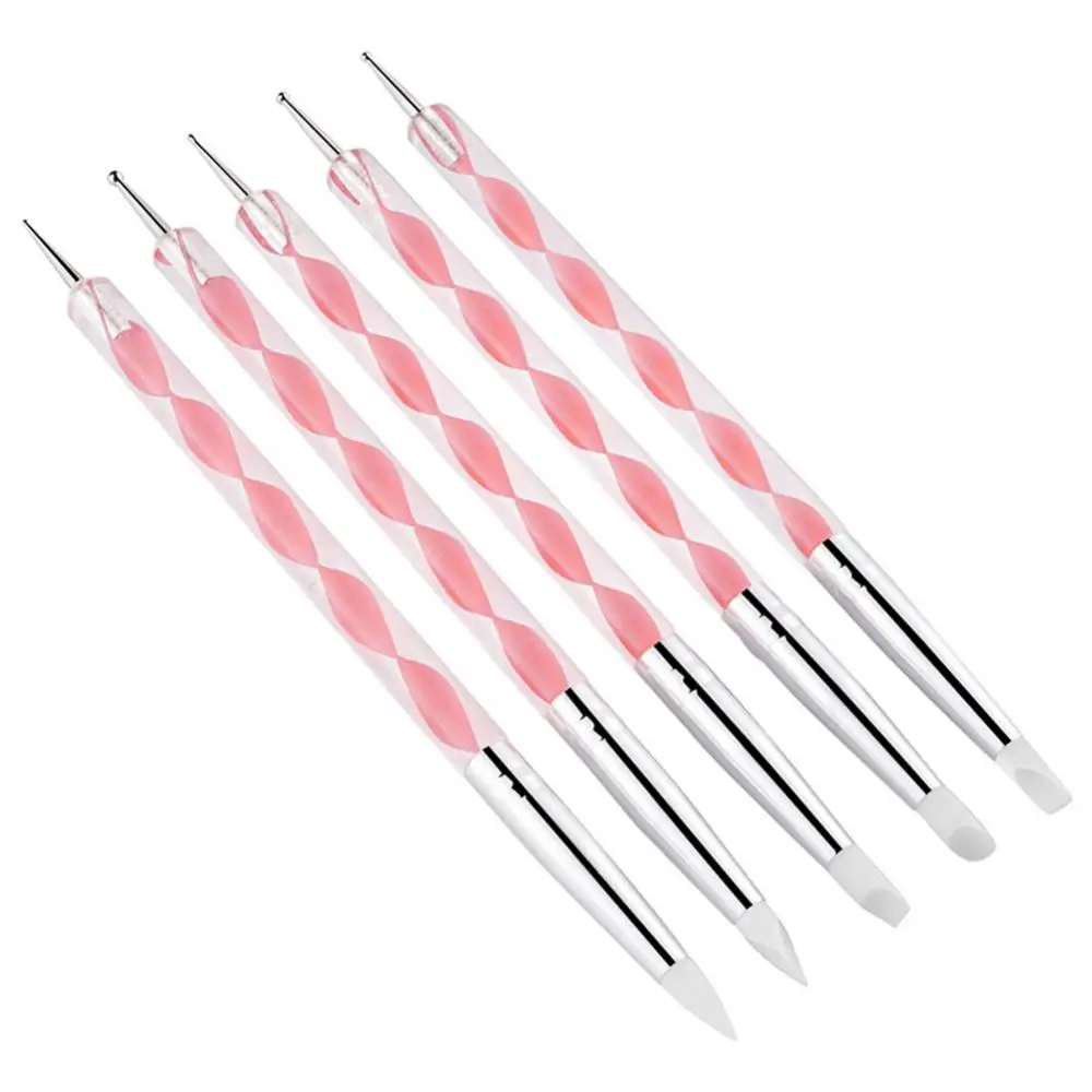 Bolígrafos de doble cabeza para decoración de uñas, herramientas de punta de taladro, tornillo de punto, herramientas de pintura - imagen 5