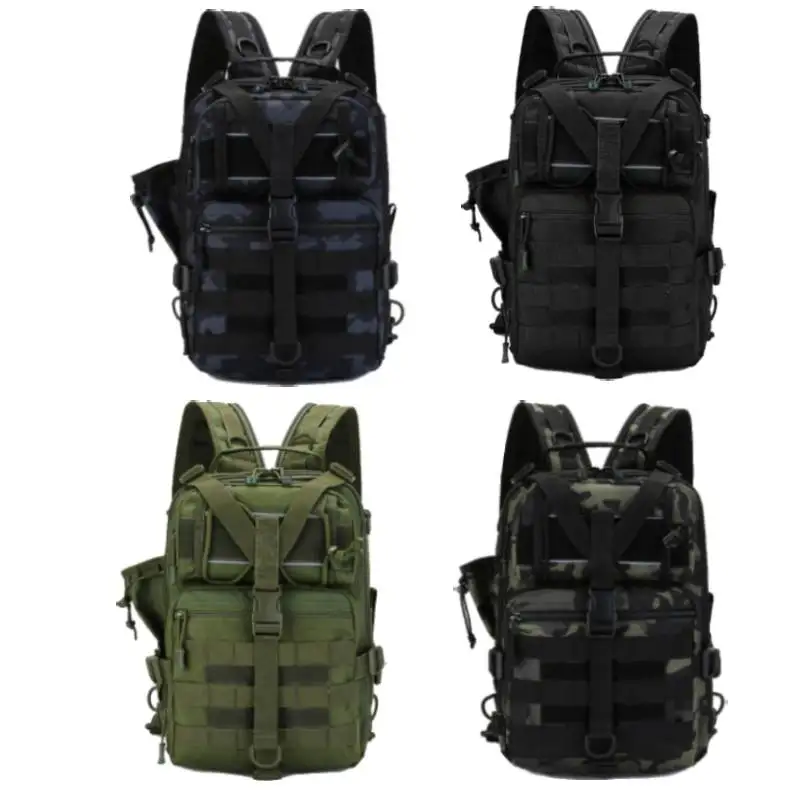 Mochila deportiva táctica para hombre, bolsa de viaje Molle para senderismo, senderismo al aire libre, señuelo de pesca, bolso de hombro, mochila grande para caza - imagen 4
