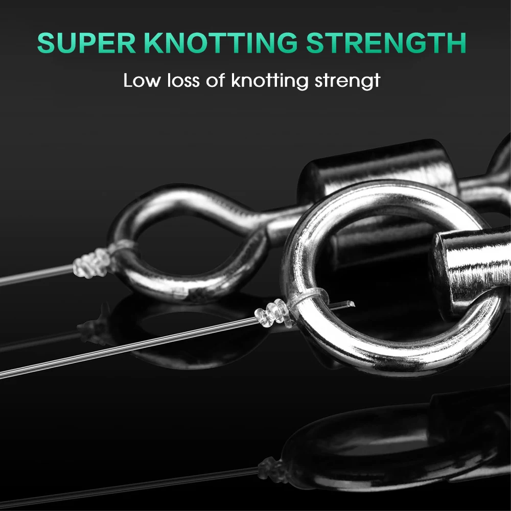 ZUKIBO-línea de pesca de fluorocarbono, hilo de monofilamento suave de hundimiento rápido, Invisible, 50M, 100%, Japón - imagen 3