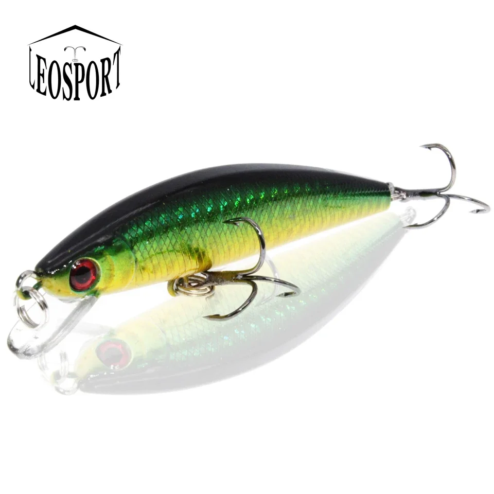 LEOSPORT-Señuelos de Pesca de 8,5 cm/7,5g, Wobblers de pececillos de alta calidad, de 5 colores aparejos de pesca, cebo de pescado falso de plástico realista, venta al por mayor - imagen 5