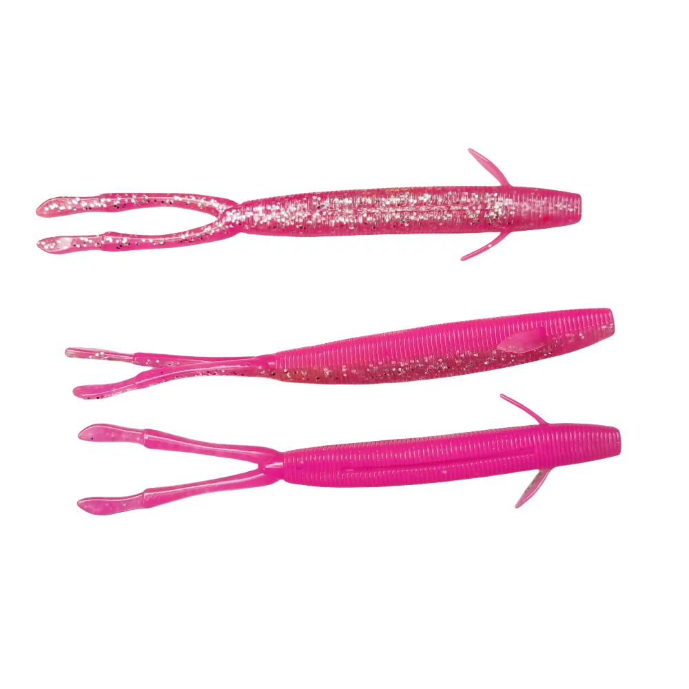 MUKUN 5 uds 12,5 cm 8,2g señuelo de pesca de silicona suave Minnow agua salada gusanos de agua dulce Wobblers cebo Artificial aparejos de lubina plantillas - imagen 2
