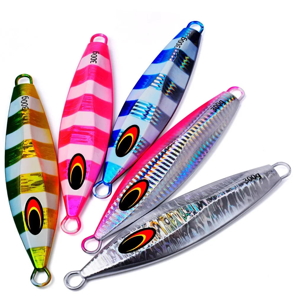 Plantilla grande para pesca, pesas de 100g, 150g, 200g, plantillas de cebo de pesca, señuelos de agua salada, plantilla de lubina de Metal, Isca, purpurina Artificial de peces falsos - imagen 2