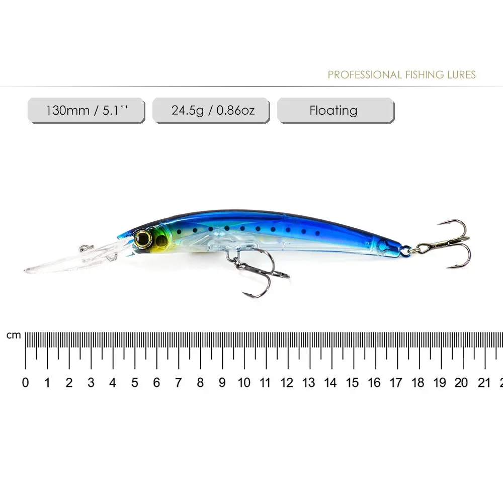 COUNTBASS Deep Diver Minnow Buceo Profundidad 4m Cebo de curricán Leurre HardBaits 130 mm 24,5 g - imagen 2