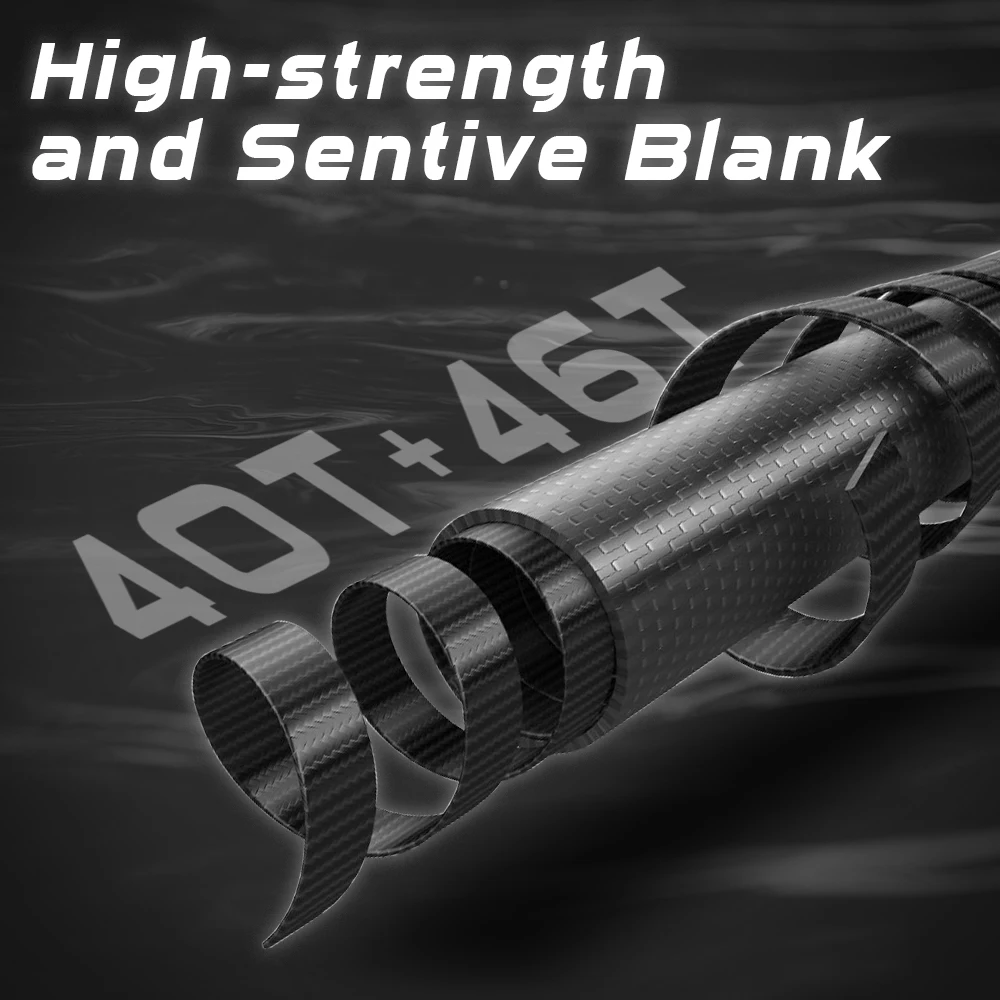 Caña de pescar MIFINE MICROBITE Ajing UL/L caña giratoria 1-8g/1,5-10g pesca en roca ligera de agua dulce salada acción rápida 40T/46T - imagen 4