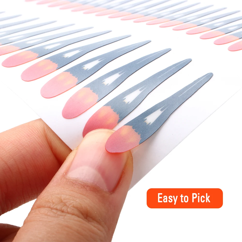 Wifreo-alas de atado de moscas precortadas, hoja de plumas de sustituto de gallo de jungla falsa sintética, 4 tamaños, mosca húmeda y salmón, atado de moscas MaterIal - imagen 2