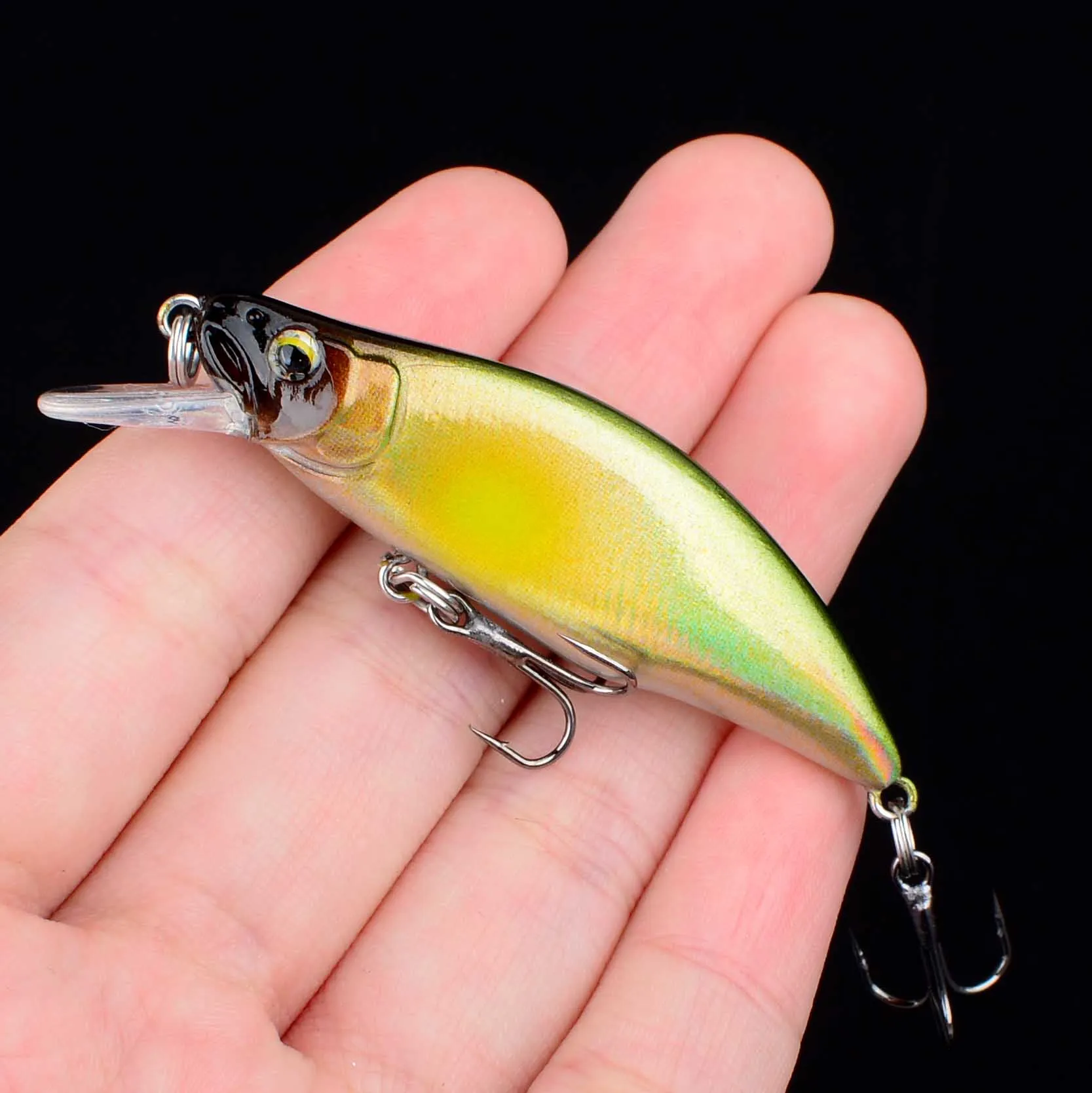 Mini señuelo pececillo Wobbler, cebo Artificial para trucha, lubina, corriente de montaña, Swimbait, accesorios de pesca, 1 ud. - imagen 5