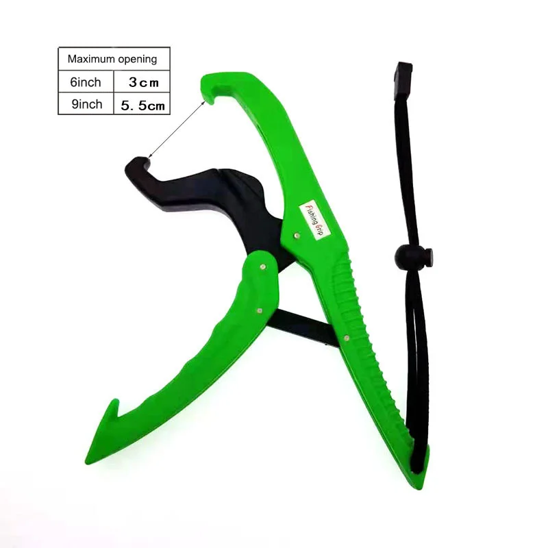 Pinza para peces de 6 y 9 pulgadas, herramienta de pesca de carpa útil para agua salada, labio de agarre de pez ABS de liberación rápida con cuerda ajustable, 6 colores - imagen 4