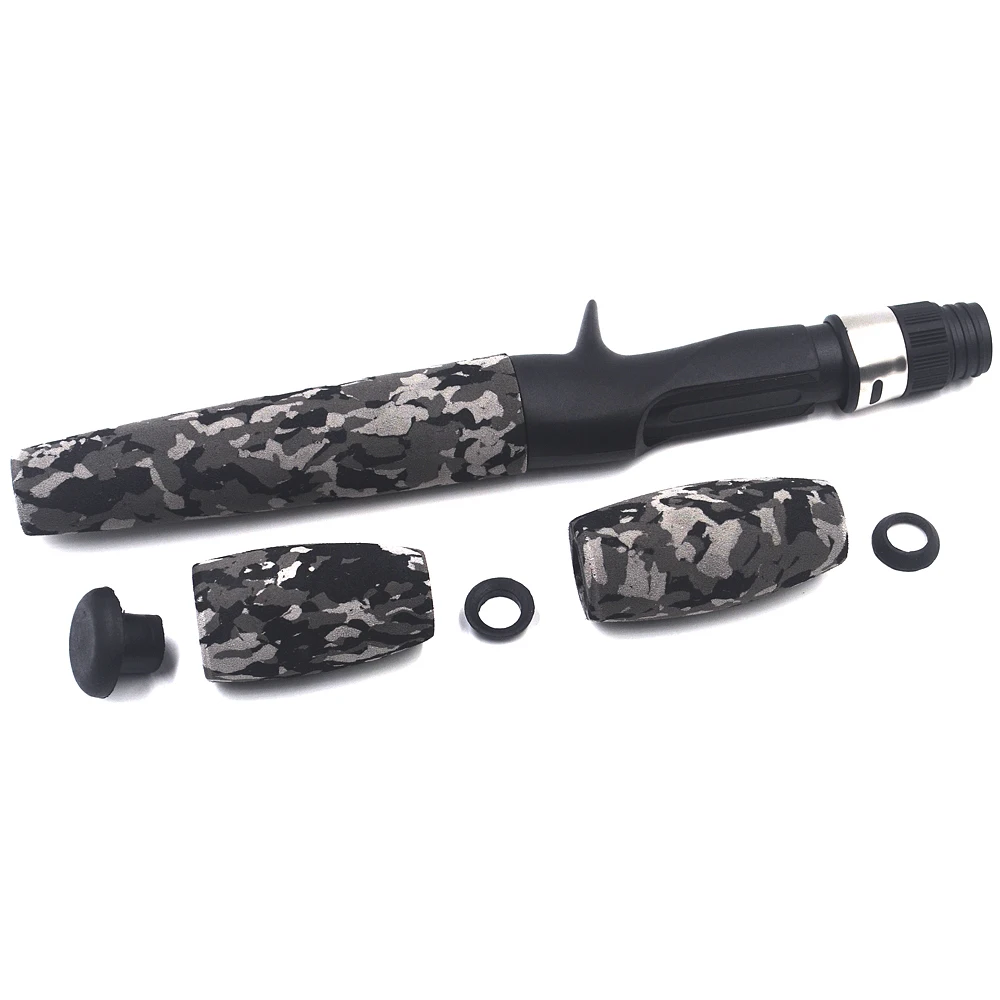 MNFT-Juego de mango de caña de pescar, juego de mango de caña de pescar giratoria, agarre trasero con asiento de carrete para construcción de caña, EVA, 1 Juego - imagen 3