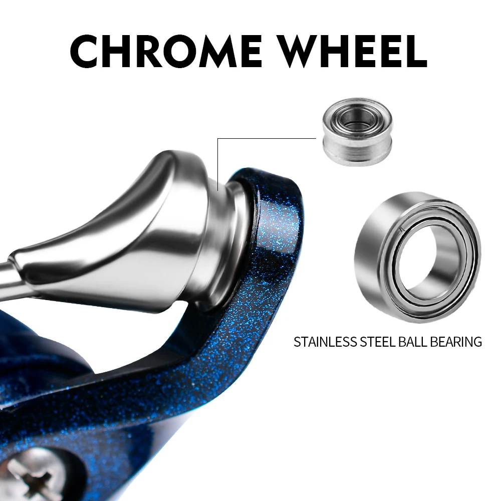 Rueda giratoria de metal, engranaje de pesca al aire libre, relación de velocidad 5,2: 1 - imagen 5