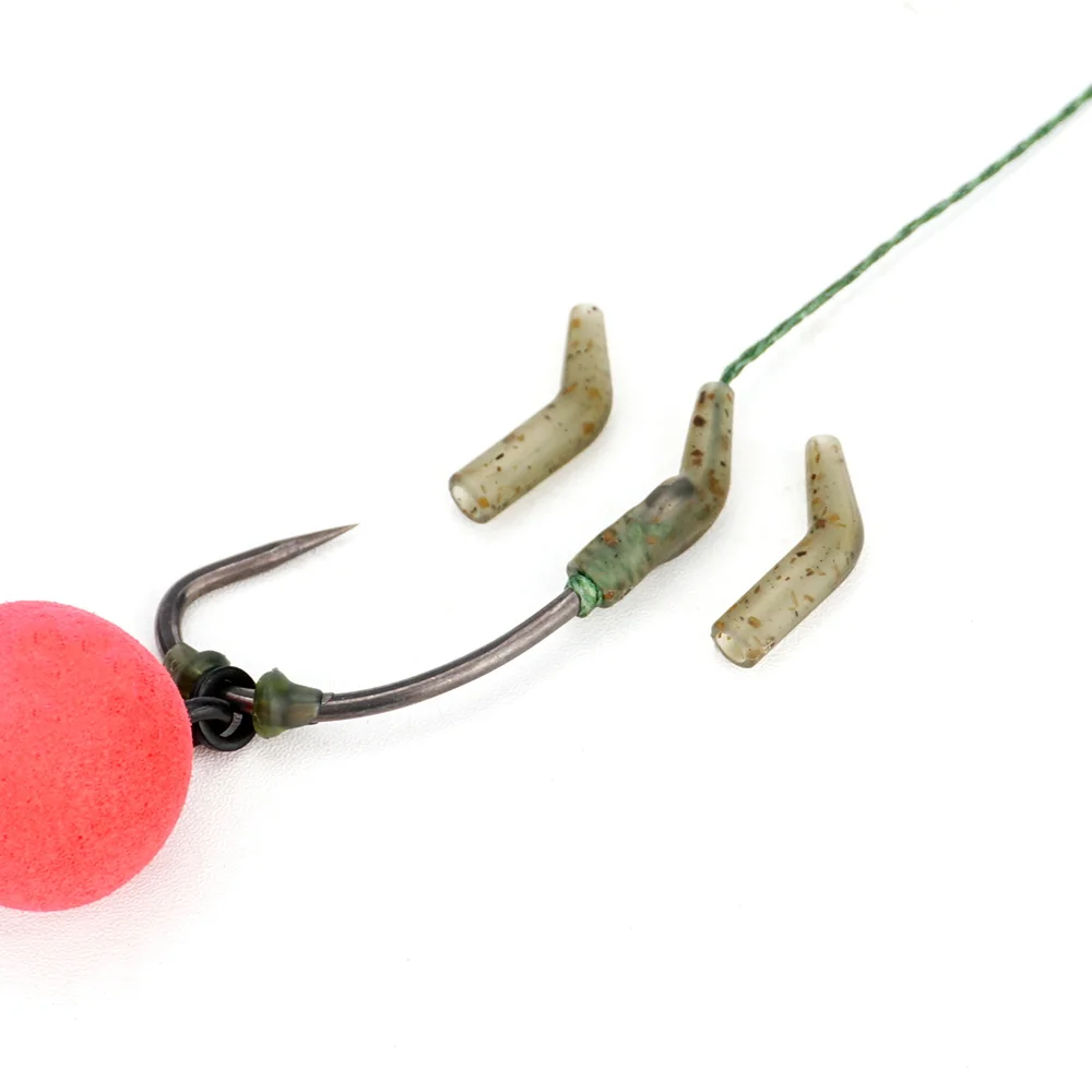 Hirisi 25 uds anzuelo de pesca de carpa Kickers D Rig Kicker alineadores ganchos mangas aparejos mangas antienredos alineador de anzuelos AH251 - imagen 3