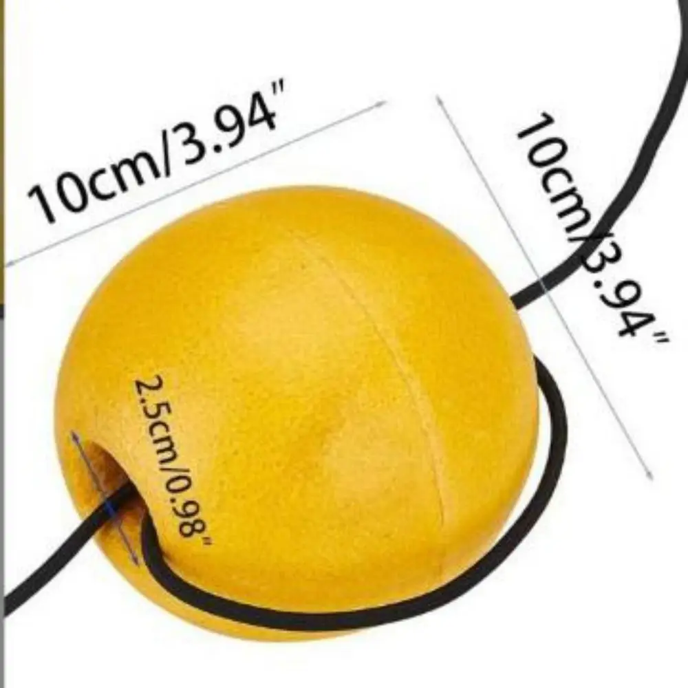 Bola flotante de flotabilidad de PVC de 10cm con ancla de barco de carga amarilla de alta calidad - imagen 3