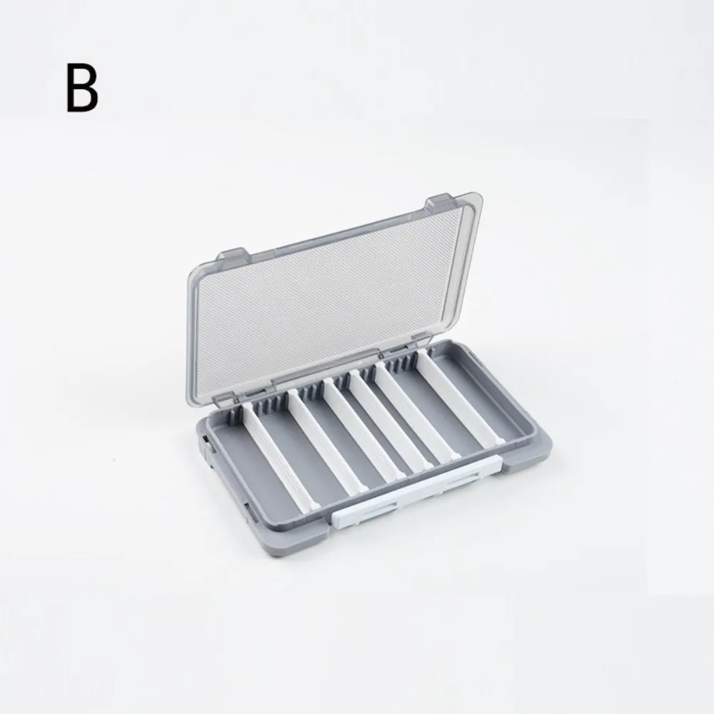 Caja de aparejos de pesca de diseño ensamblado, compartimentos ajustables, caja de anzuelos de pesca de tamaño portátil, Material duradero - imagen 2