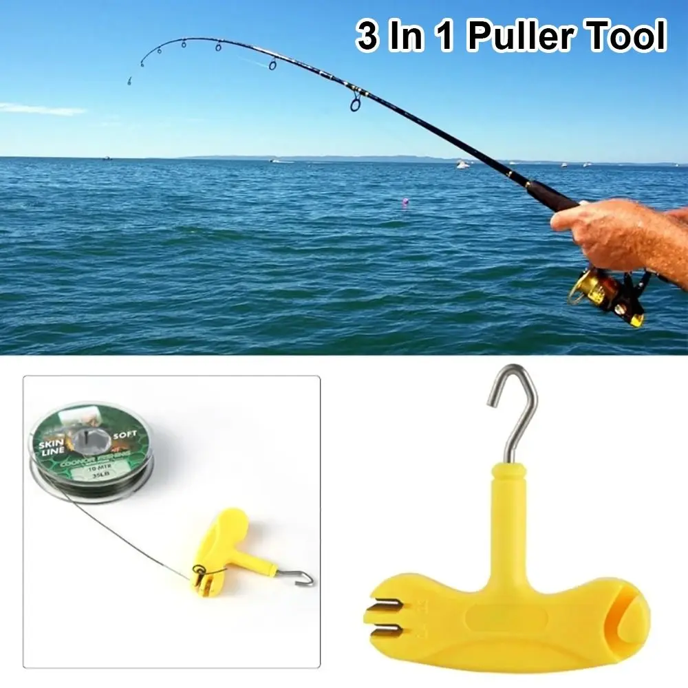 Herramienta de pesca de carpa duradera 3 en 1, extractor de anzuelos multifuncional portátil, extractor de nudos de pesca, accesorios para equipos de pesca, 1 Uds. - imagen 4