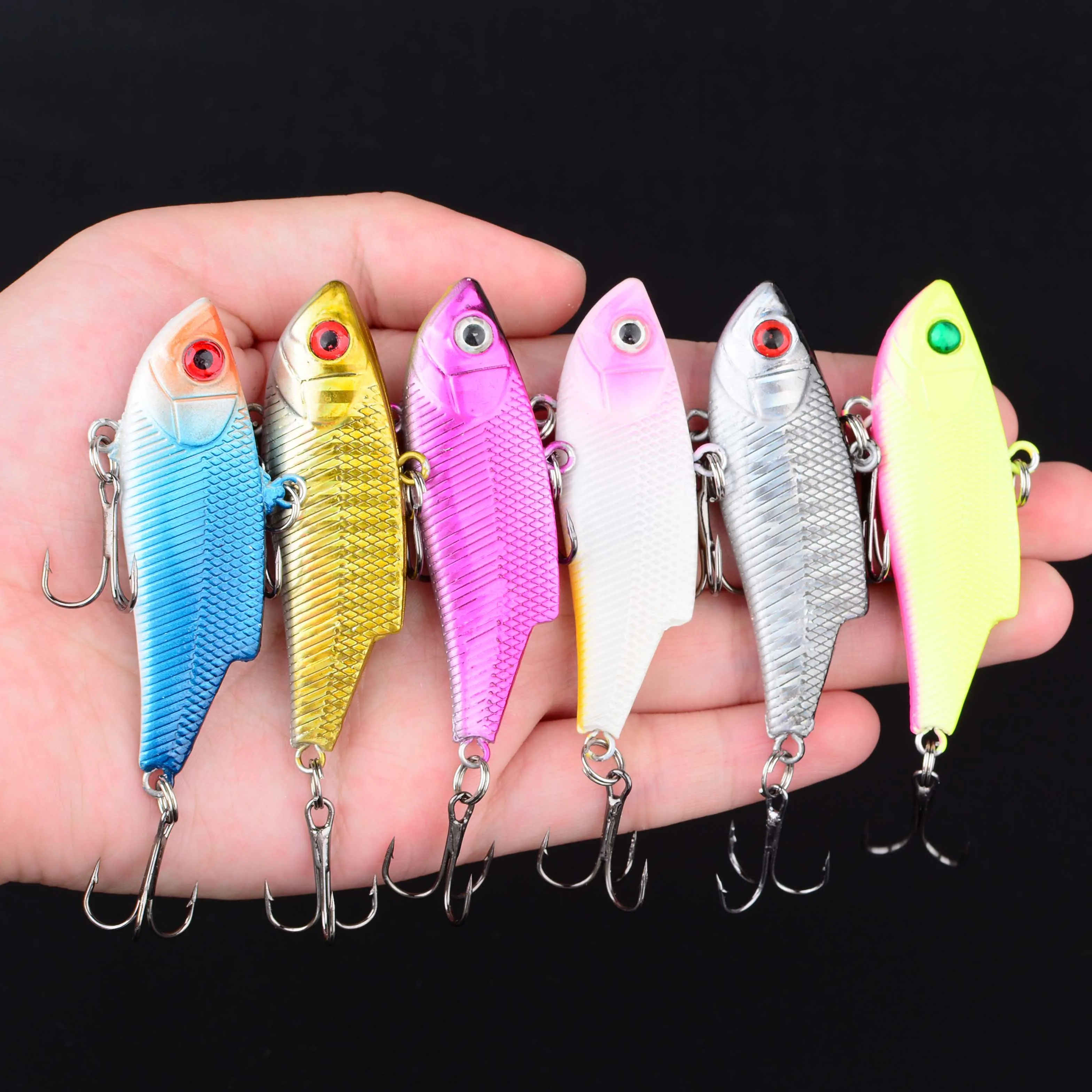 Cebos duros artificiales, Wobbler con vibración, Crankbait, cebo de Pesca para lubina, perca, 1 ud. - imagen 2