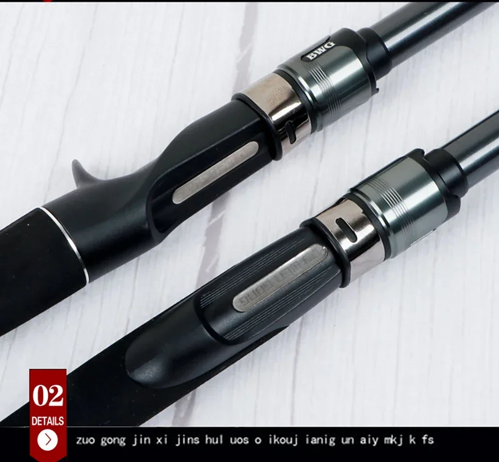 Descubra el diseño elegante y la funcionalidad de estas cañas de pesca de alta calidad.