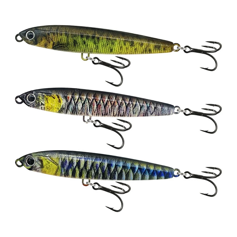 WALK FISH-señuelo de pesca de lápiz que se hunde, cebo duro de Metal, cebo Artificial Wobbler para pesca Jigging, 10g-24g - imagen 2