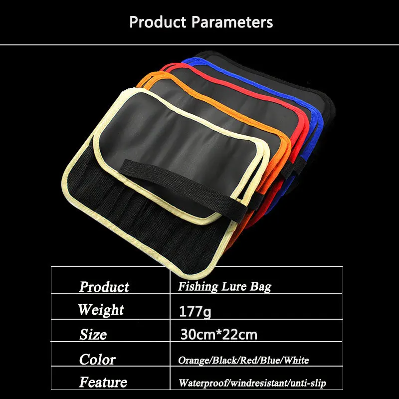 Bolsa de pesca impermeable AS con compartimentos ajustables y bolsillos - imagen 3