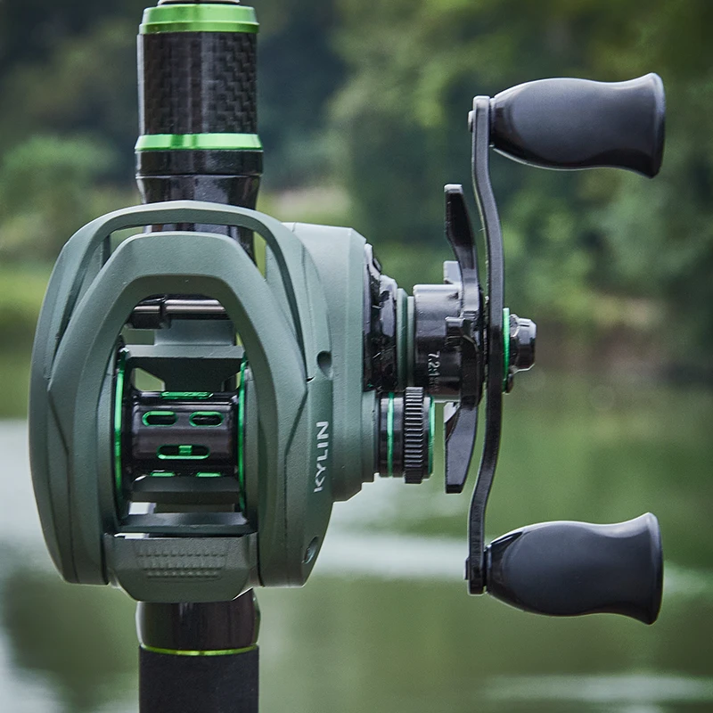 Carrete de pesca BILLINGS Baitcasting ultraligero, relación de engranaje 7,2: 1, arrastre máximo de 8KG con carrete de Metal - imagen 5