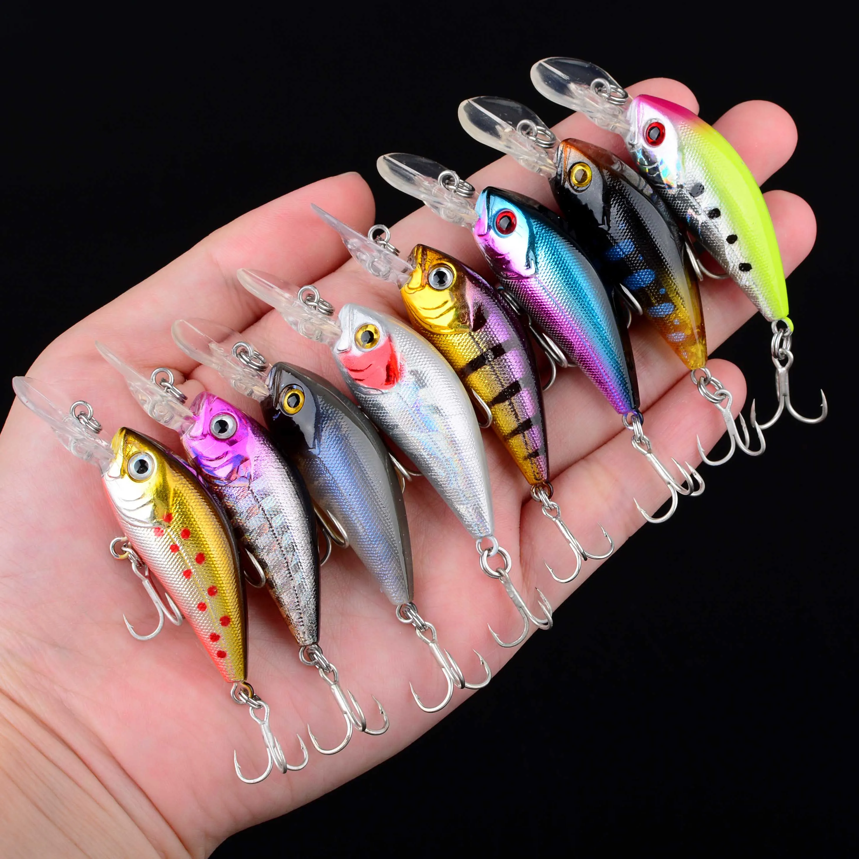 Minnow hundido VIB duro con anzuelos triples para carpa - imagen 5