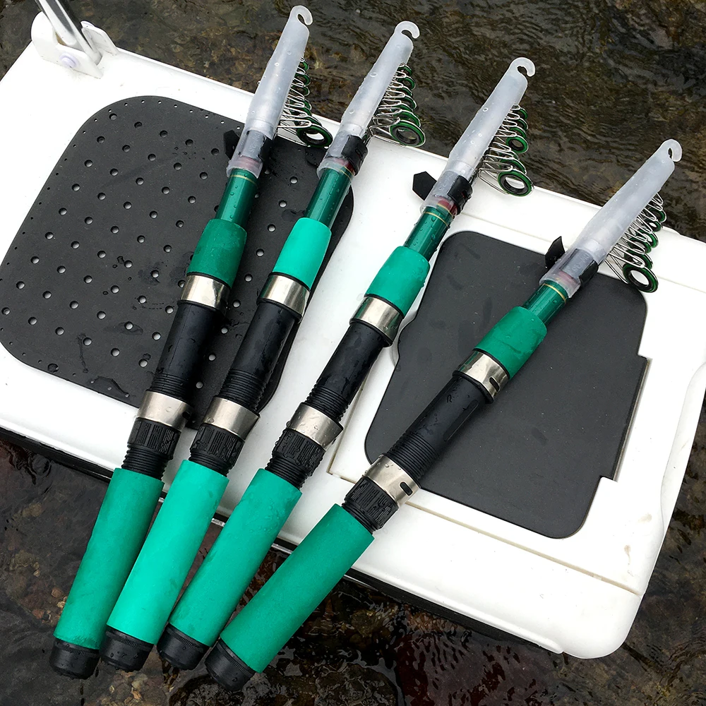 Caña de pescar giratoria y carrete combinado, caña de Jigging corta telescópica, rueda de Baitcasting de 1,8 m-3,6 m, arrastre máximo de 8kg para todas las aguas - imagen 5