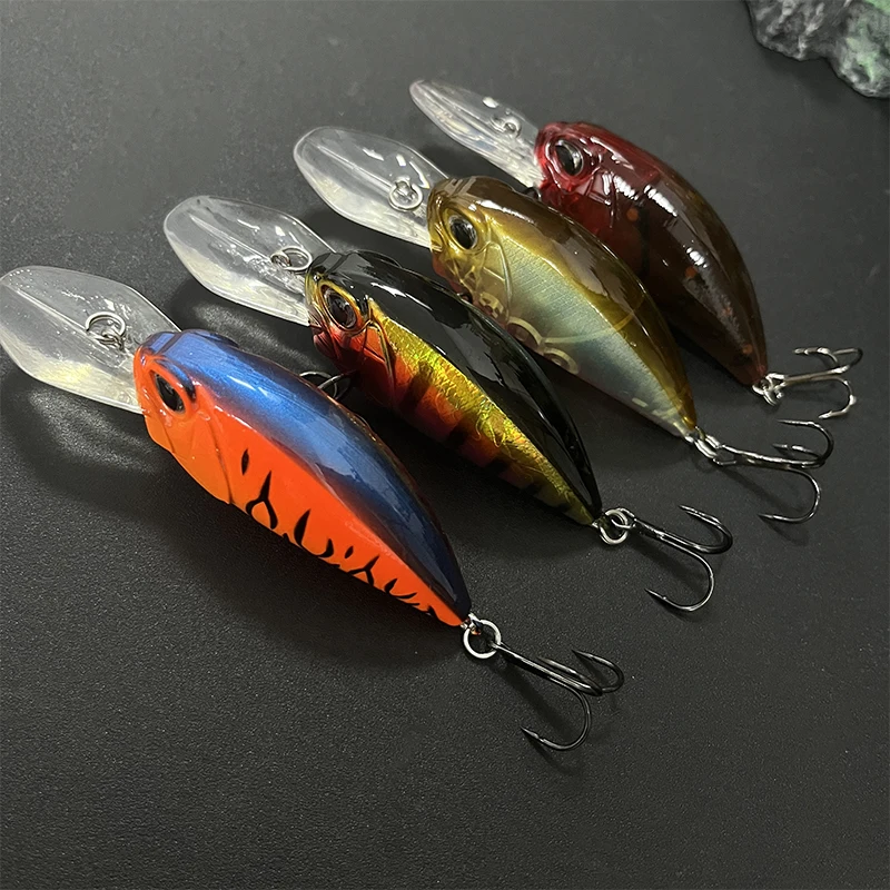 Crankbait flotante realista de buceo profundo para pesca