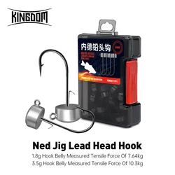 Kingdom anzuelos jig head para lubina lucio y trucha