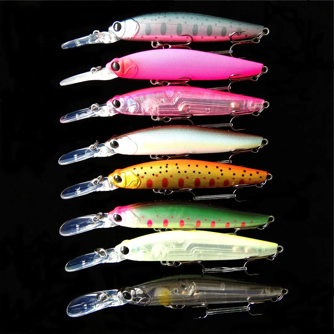8 Uds pesca 7cm 5,2g Swimbaits Bass pez grande Crankbaits señuelo de pesca Wobblers flotantes para Lucio Minnow señuelo aparejos de pesca - imagen 4