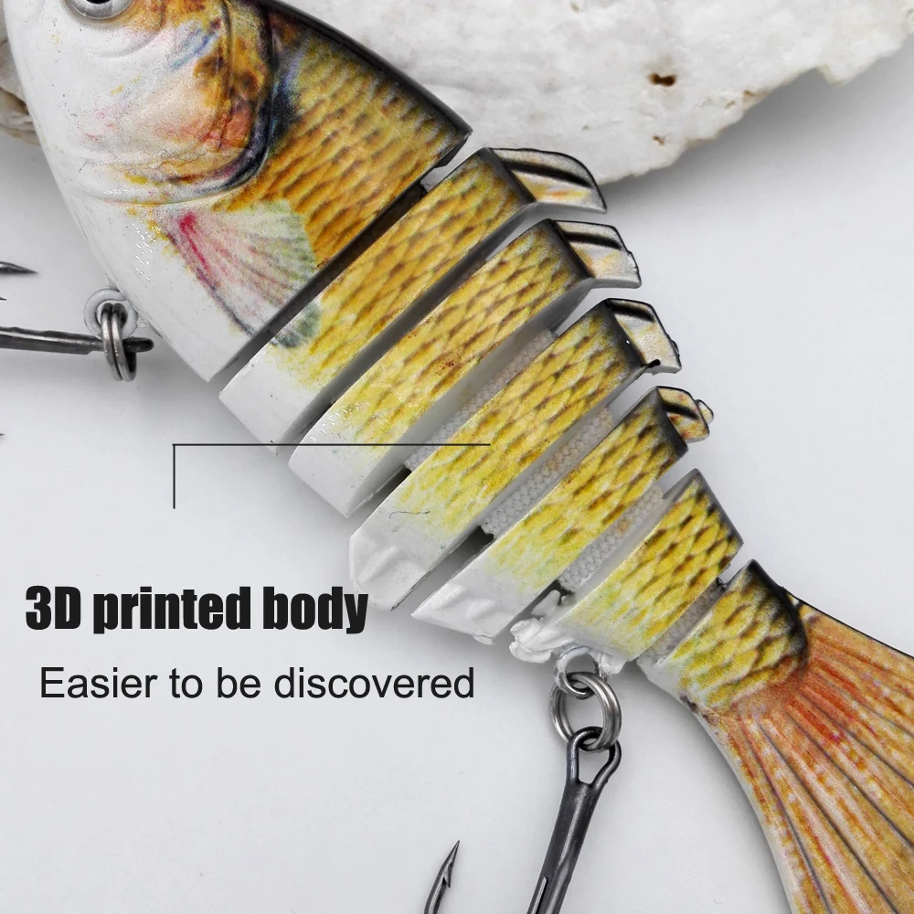 Descubra el señuelo de pesca impreso 3D intrincadamente diseñado para una mejor visibilidad y éxito
