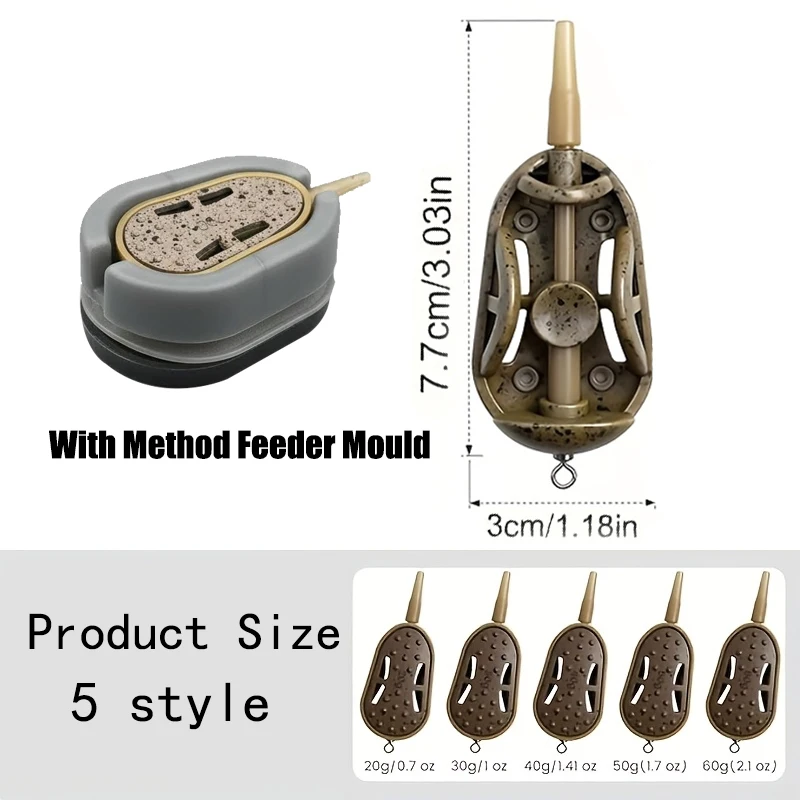Comederos planos en línea para carpa con moldes - imagen 4