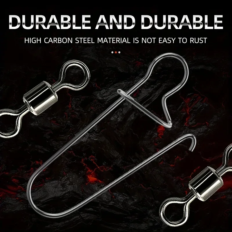 210/95 unids/caja anillos de alta velocidad conectores de pesca anillos giratorios de rodamiento de bolas de acero inoxidable para señuelo giratorios accesorios de pesca - imagen 5