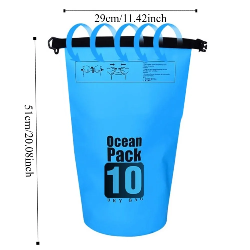 Bolsa estanca impermeable gran capacidad con asas para hombro - imagen 5