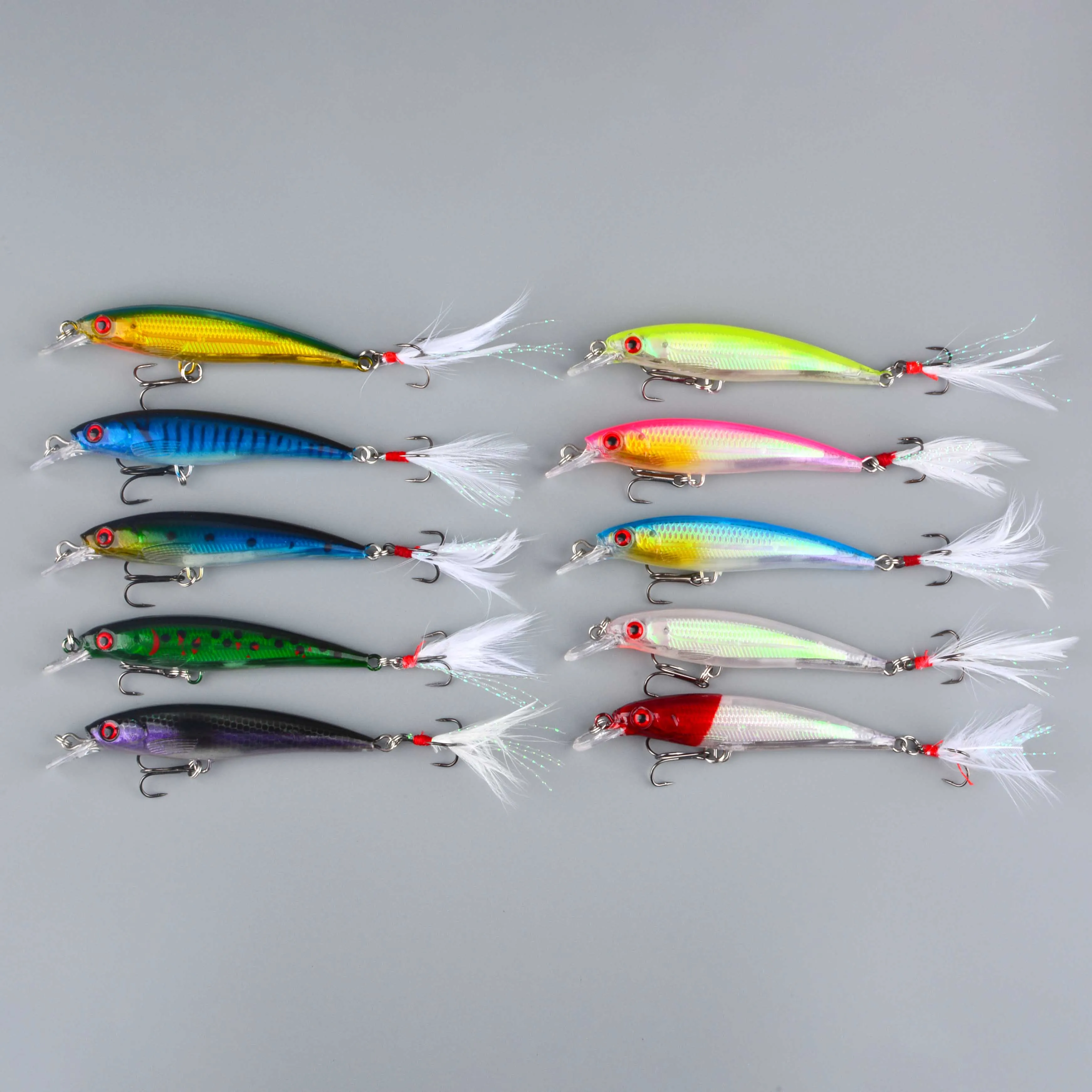 Minnow Wobbler Swimbait Hundimiento Rápido Trucha Lucio Carpa - imagen 3