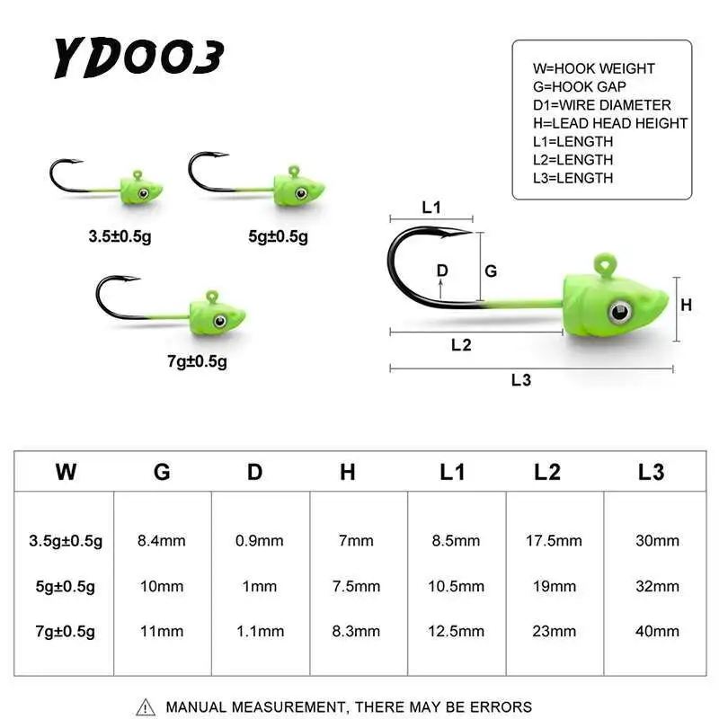 5 uds/lot7G cabeza de anzuelo de pesca señuelo duro anzuelos de pesca cebo suave anzuelos de púas de gusano anzuelos afilados para pesca anzuelo de cabeza de anzuelo - imagen 3