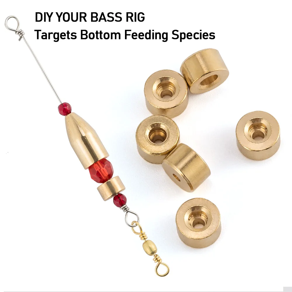 Carolina Ticker Keeper plomos latón – Protegen nudos rig Texas